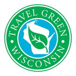 Travel Green Wisconsin Icon and link to the travel green Wisconsin website.